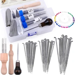 KRABALL 70PCS Needle Felting Kit Wool Felt Needle Wool Felt Pocked Needles for DIY Yarn Wool Felting Needles Needlework