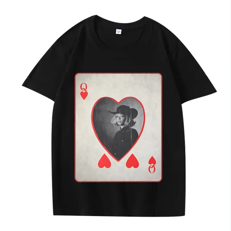 

Cowboy Carter Beyoncé Classic graphics T Shirt men women Oversized 100% Cotton fashion top short sleeve Summer print Unisex tee