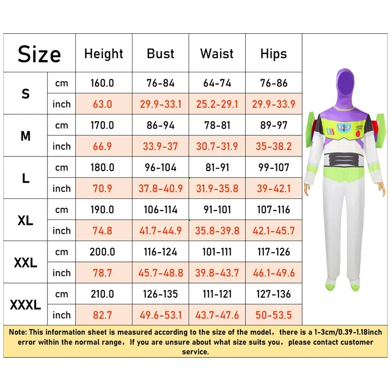 BEAST KINGDOM Anime Buzz Lightyear Cosplay Costume Toy Story Cosplay Bodysuit Wing Suits Disney Jumpsuits Halloween Party Adult