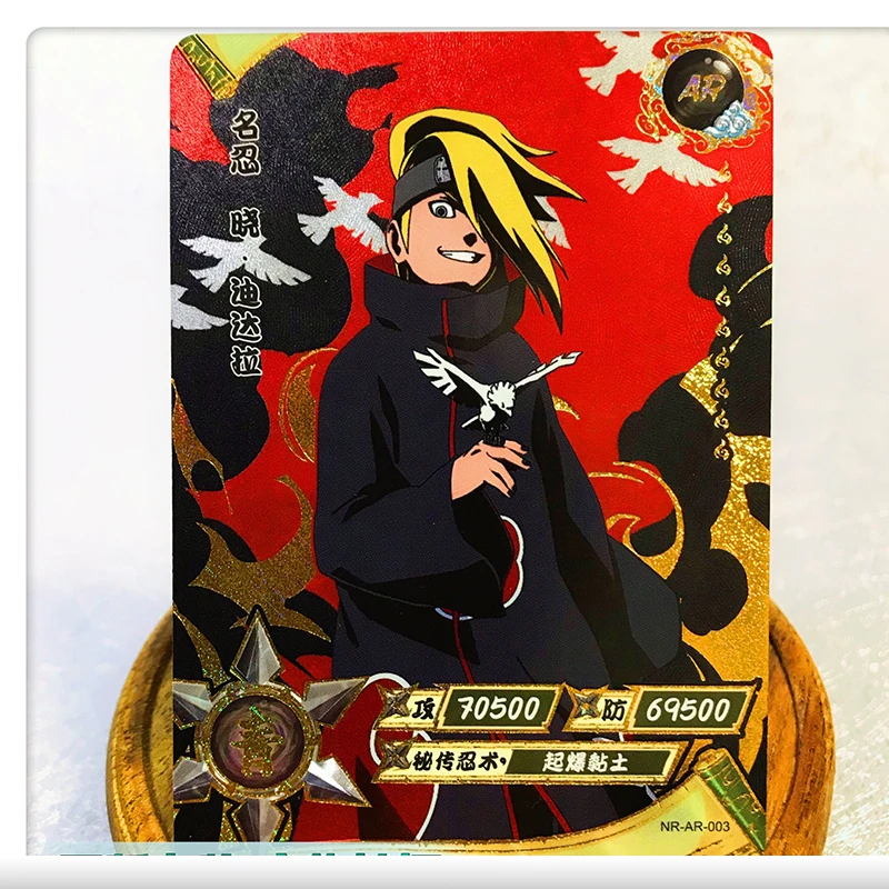 KAYOU NARUTO AR  Card Anime Ootutuki Kaguya Uchiha Obito Kakuzu Tobi Deidara New Game Collection Children\'s Toys Birthday Gifts