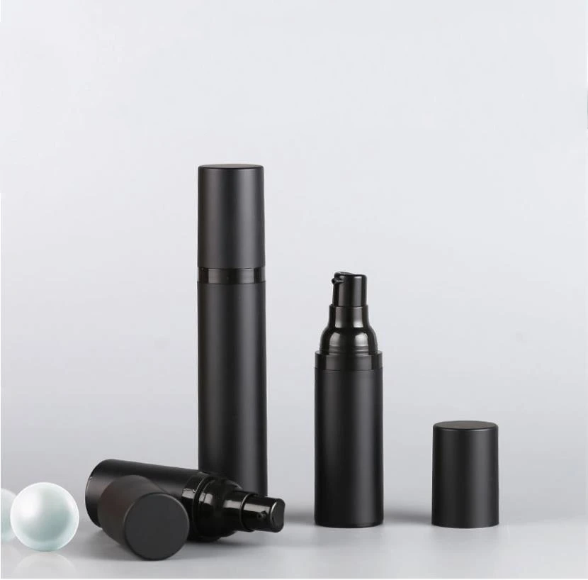 15ml 30ml Black Airless Bottle Lotion Cream Pump Plastic Container Vaccum Spray 50ml Cosmetic Bottles Dispenser For Cosmetic ni5