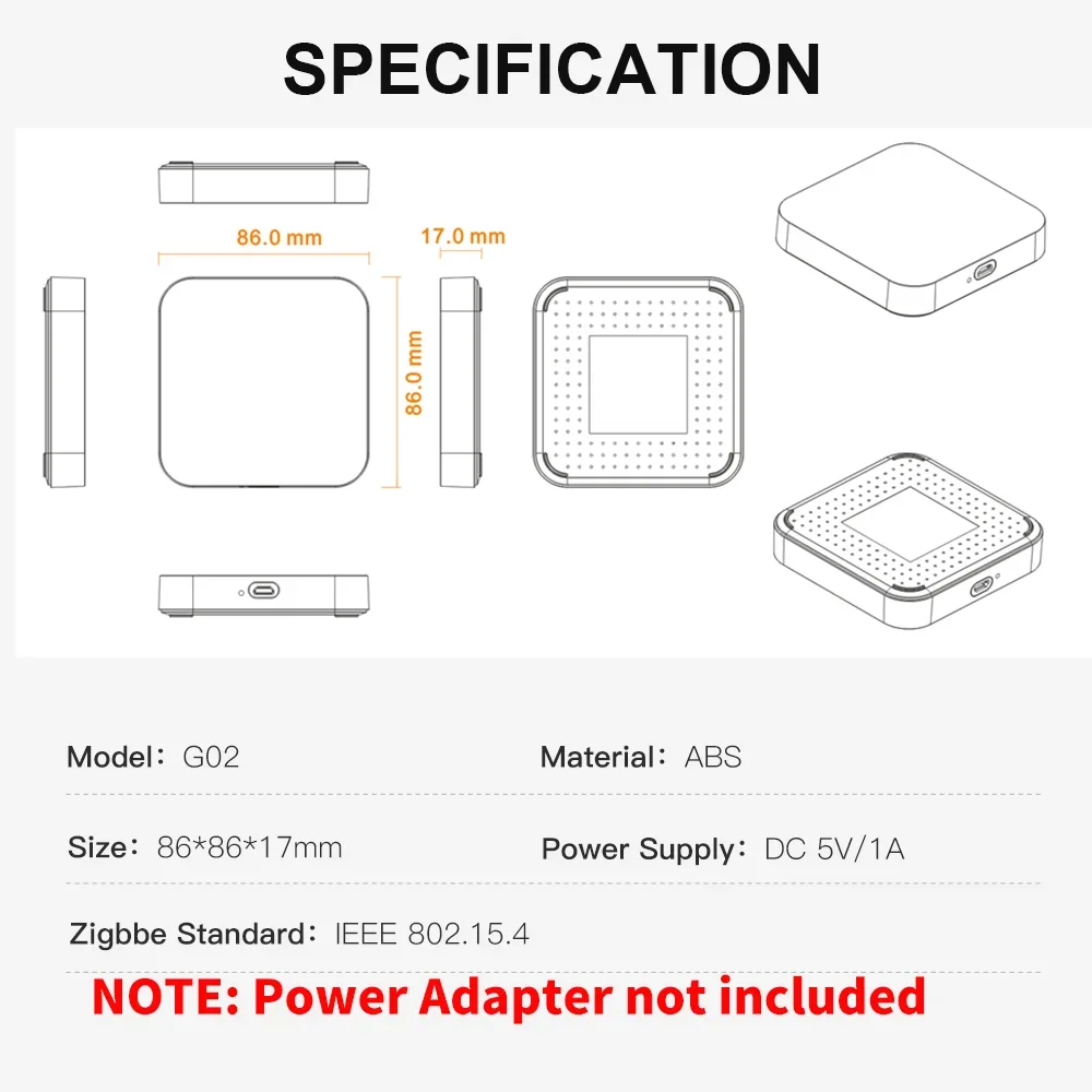 Automation for Zigbee Devices Via Smart Life Works with Alexa Google Home Tuya Zigbee Wired Hub Gateway For Smart Home