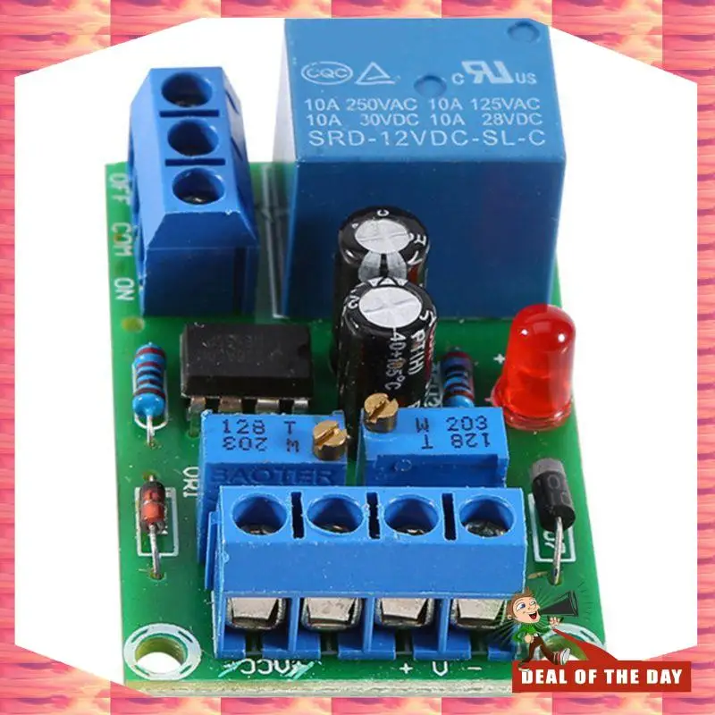 24-Hour Delivery 12V Battery Automatic Charging Controller Module Protection Board Relay Board Module Anti-Transposition Smart C