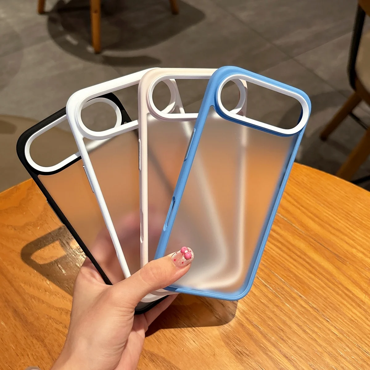 

Модный матовый прозрачный чехол для телефона с камерой для iPhone 17 Air 16 15 14 13 12 11 Pro Max 7 8 Plus SE Тонкая жесткая задняя крышка