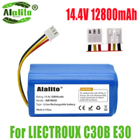 (For C30B) 14.4v Battery for LIECTROUX C30B E30 Robot Vacuum Cleaner 2600mAh Lithium 18650 Battery Cleaning Tool Parts