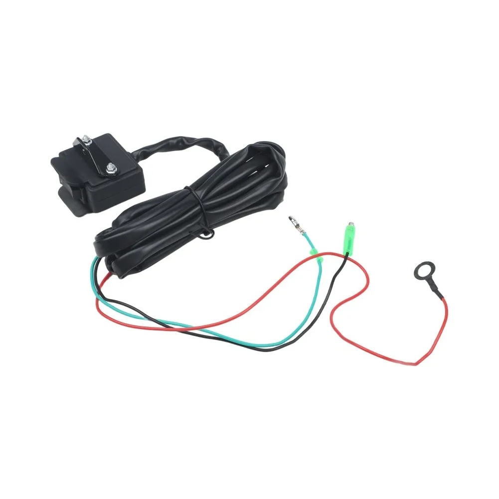 1pc 12V Winch Rocker Thumb Switch With Mounting Bracket For ATV Marine Off Vehicle Electric Winch Control Accessories