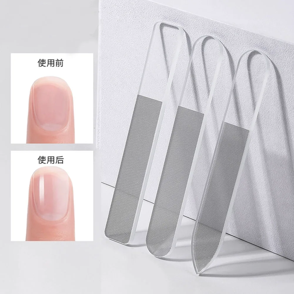 1pcs Upgrade Glass Nail File For Natural Nails Nano Glass Nail Files For Nail Shiner Shine Polisher Reusable Make Nails Brighten