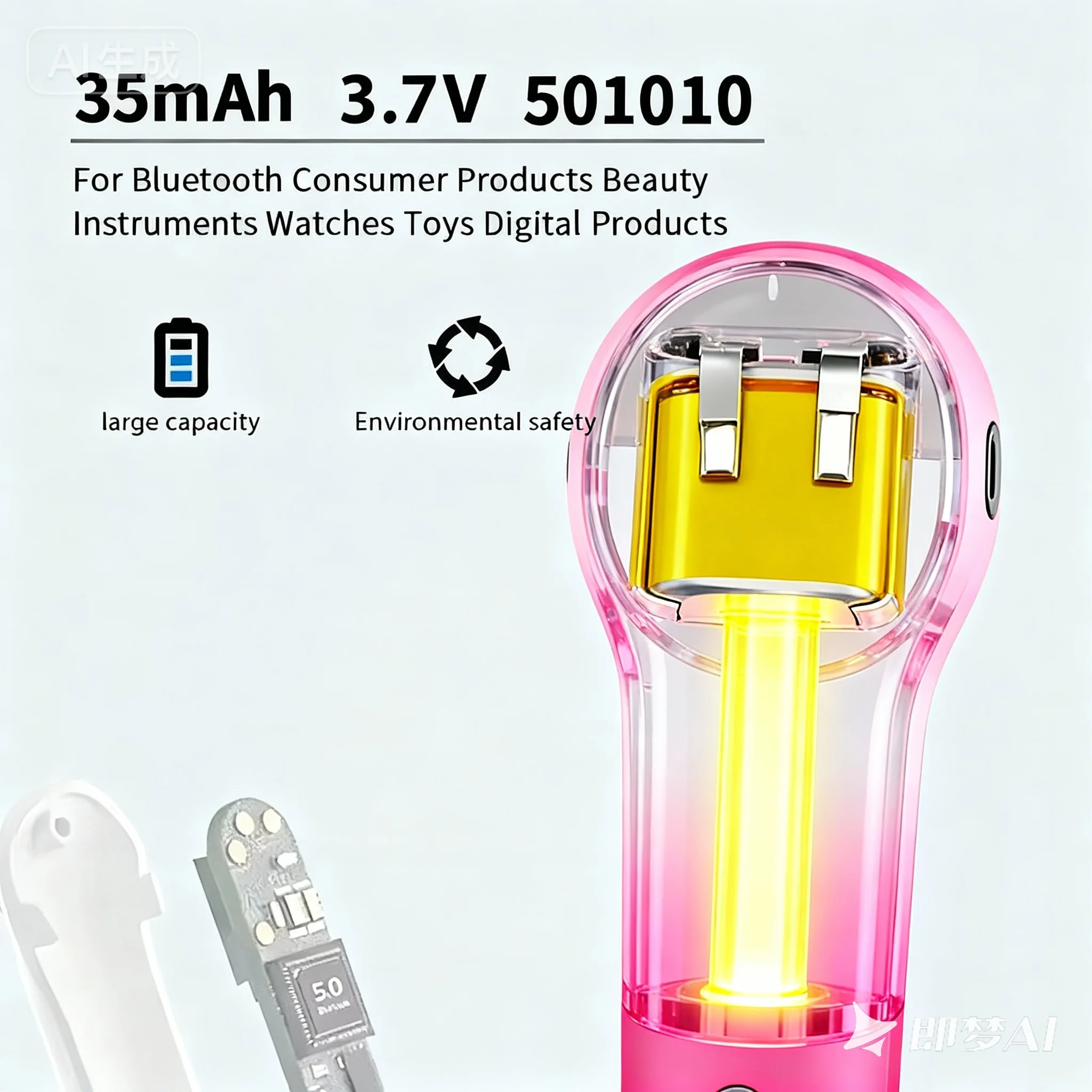 

3.7V 35mAh Micro Lipo Battery 10-50 Pcs, Compact Power for Small Electronics Bluetooth Device LED Lighting