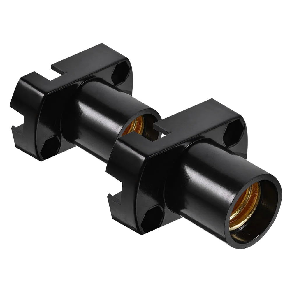 

2Pcs Screw in Lamp Base Modern Black Finish Versatile Safe Replacement for Table Lamps Pendant Holders Lamp Accessories
