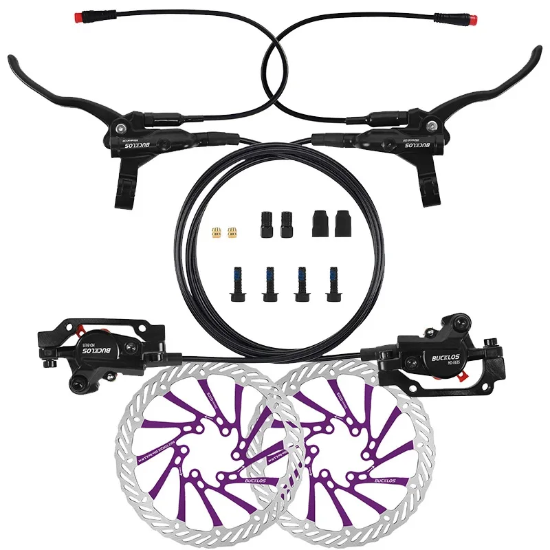 2-zuiger e-bike schijfremset Power Off fiets hydraulische schijfrem E-scooter Power Control Shifter fietsremmen 160 rotoren