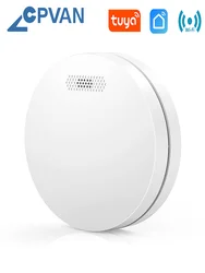 CPVAN Wifi Smart Smoke Detector Tuya  APP Push Wireless Smoke Alarm 85DB Fire Sensor Home Security Protection Alarm System