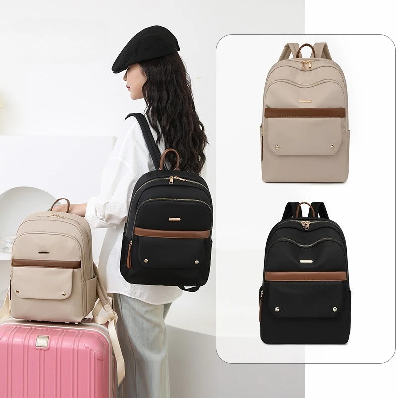 

Europe and the United States large-capacity fashion simple ladies light travel bag new Joker backpack tide leisure backpack bag.