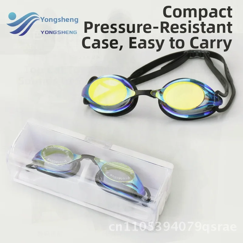 

Очки для плавания унисекс высокой четкости, водонепроницаемые противотуманные очки с цветной маленькой оправой для тренировок по дайвингу, точечные очки для взрослых