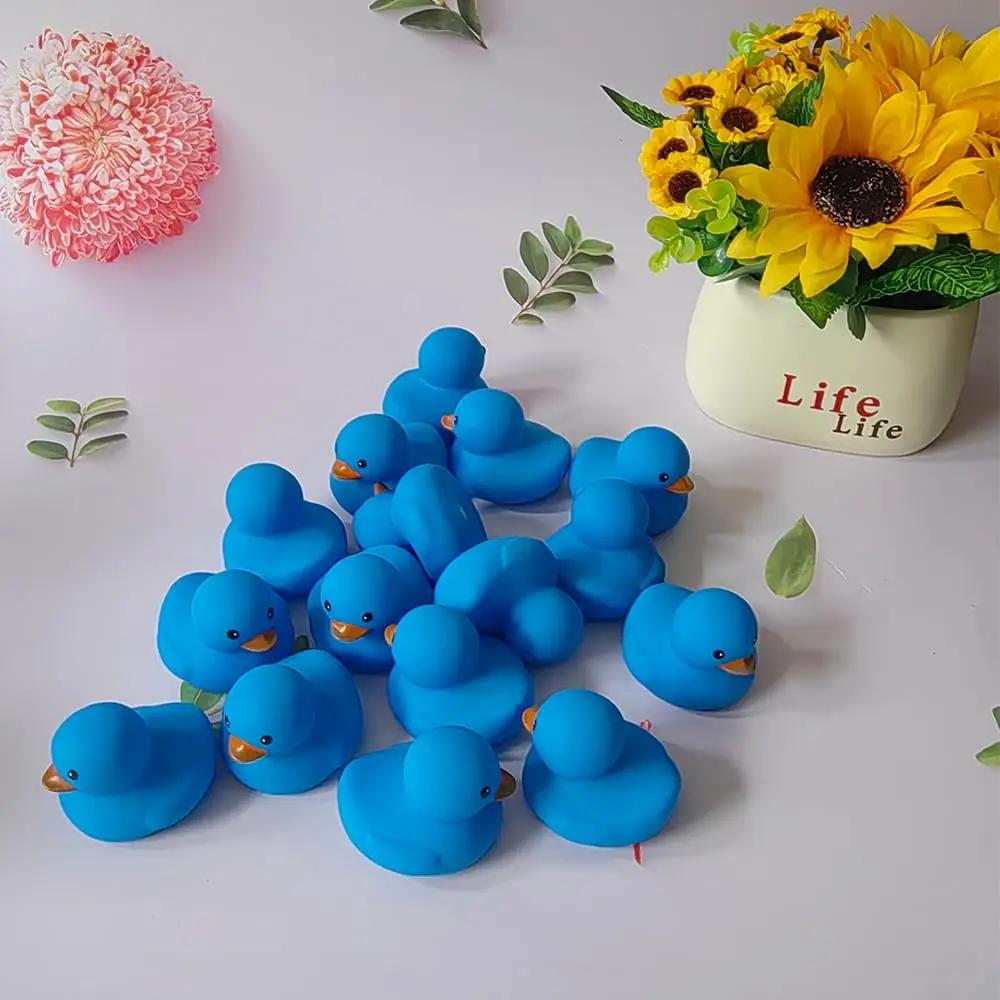 1-100 pcs Blue Rubber Ducks, Toys Squeaky Rubber Ducks Cute Float Duckies for  Birthday Party Favors Class Prizes Car Decor