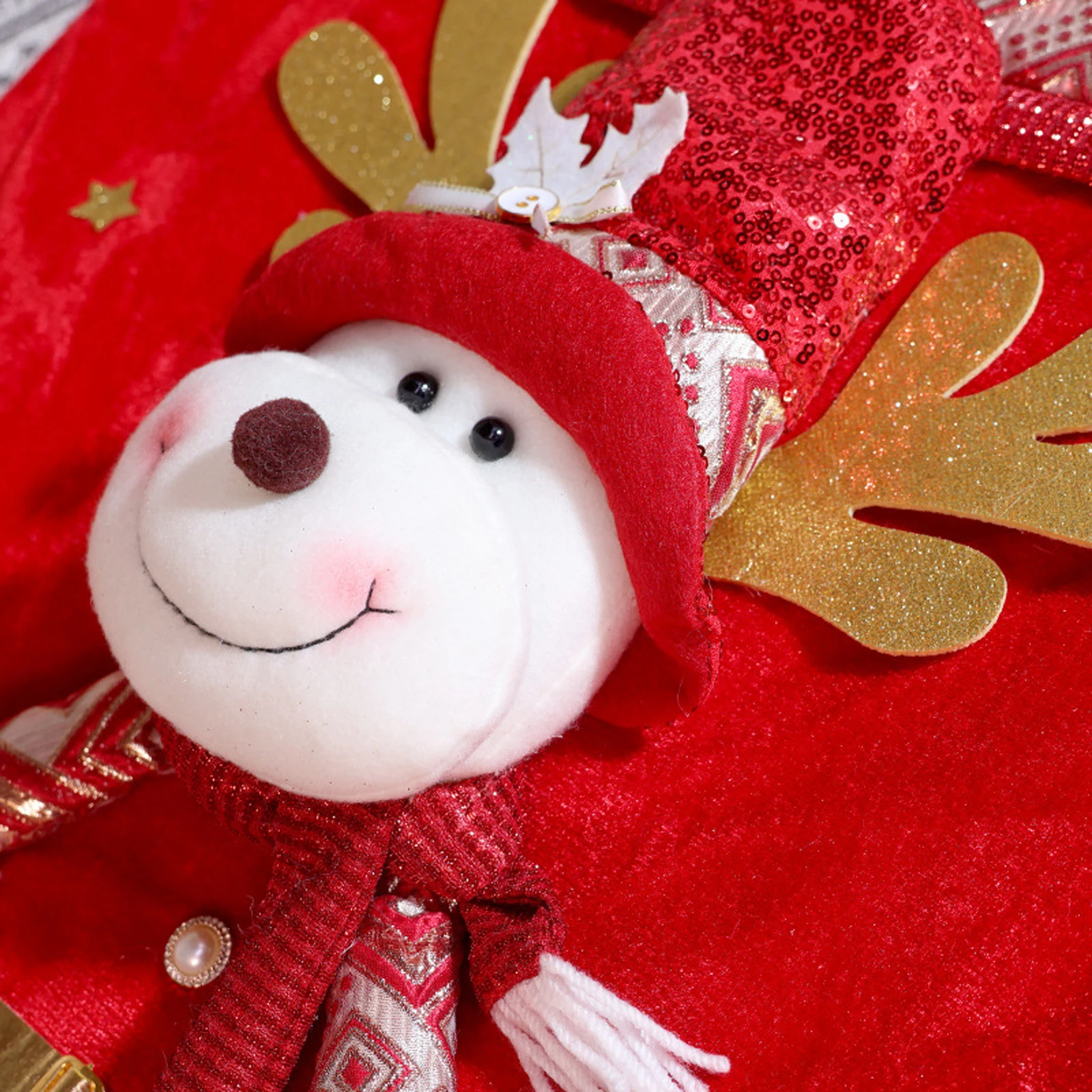 الأحمر عيد الميلاد كرسي يغطي 2026 سنوات جديدة عيد الميلاد سانتا ثلج الغزلان كرسي الظهر يغطي لينة الطعام كرسي قبعات للمنزل كرسي #3