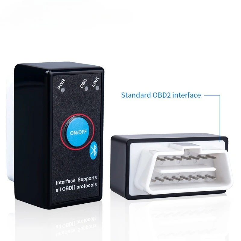 With switch Bluetooth ELM327 obd2 driving computer car fault diagnosis detector V2.1