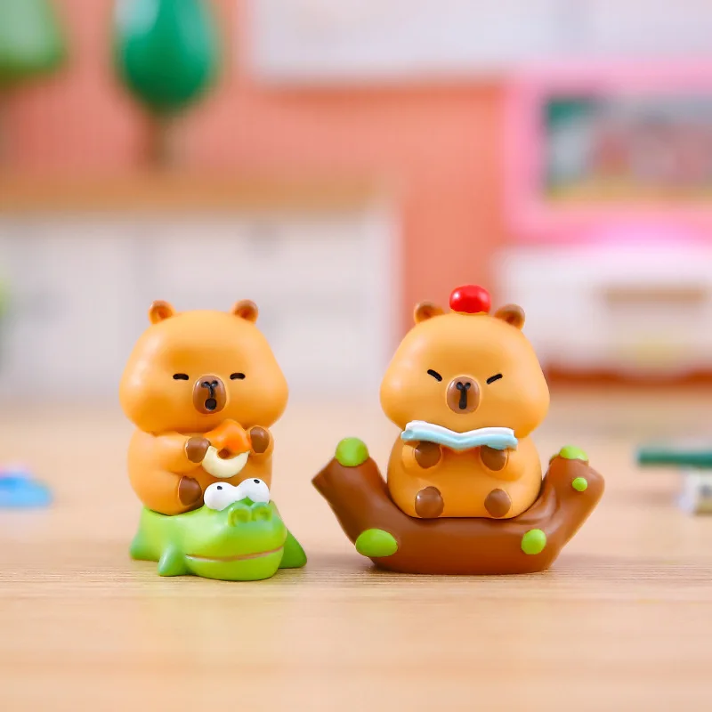 HOT Mystery Of Capybara Blind Box Cute Dolphin Tide Play Desktop Decoration Mysterious Surprise Box Birthday Gift Wholesale