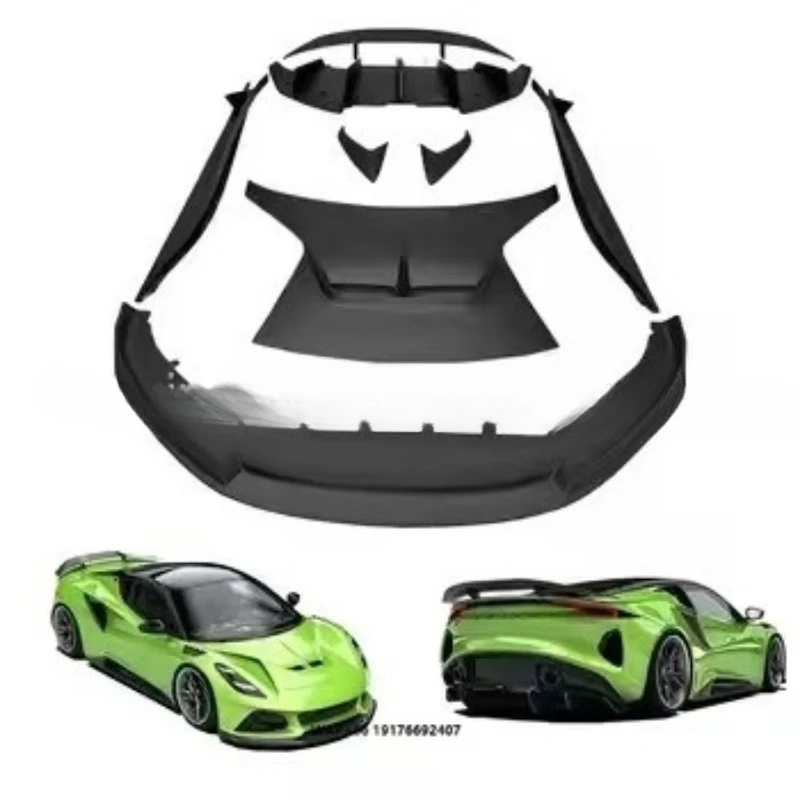 For Lotus Emira Dry Carbon Fiber Body Kit Emira Vors Front Lip Diffuser Spoiler Hood Emira Bumper Fender
