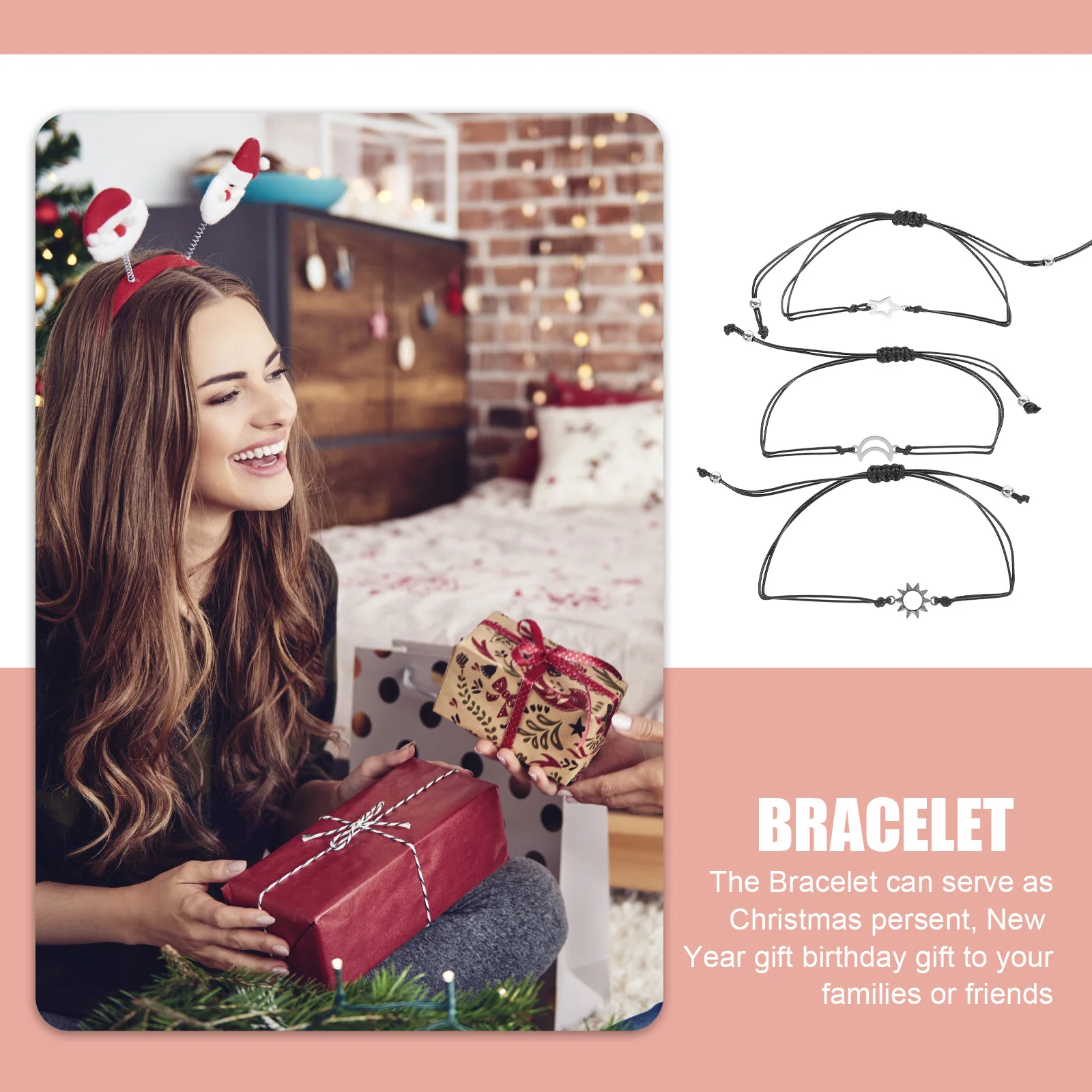 

3Pcs Creative Friendship Bracelet Metal Alloy Friendship Wrist Chains for Friends Matching Gift 3 Best Friend Bracelets