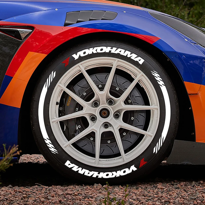 

4 Set Car Tire Wheel Stickers Car Tuning Universal 3D Permanent PVC Joined Tire Decor Decals Car Tyre Personalized Stickers