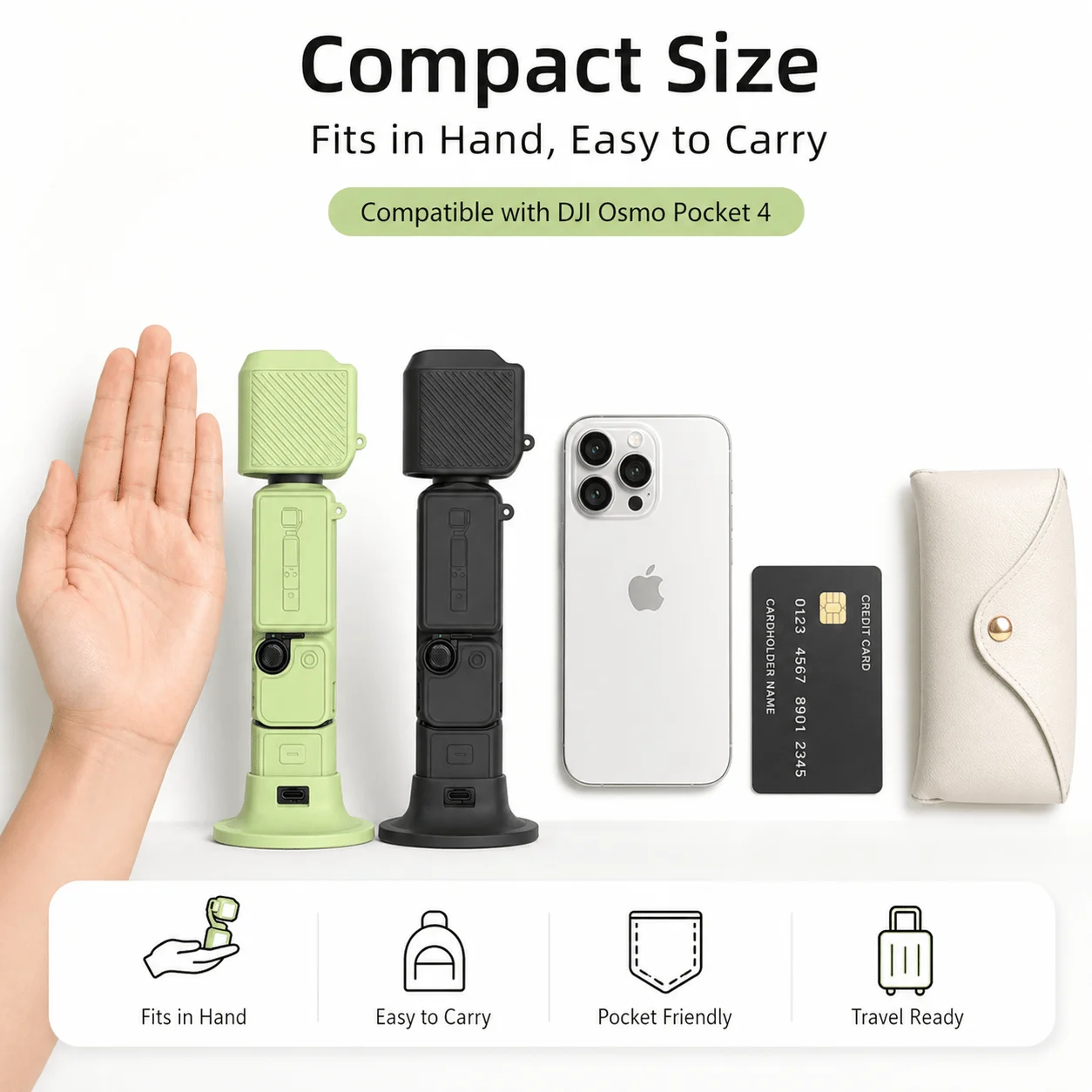 For Osmo Pocket 4 Silicone Case, All-Inclusive Anti-Scratch and Anti-Collision Cover, Standard Edition