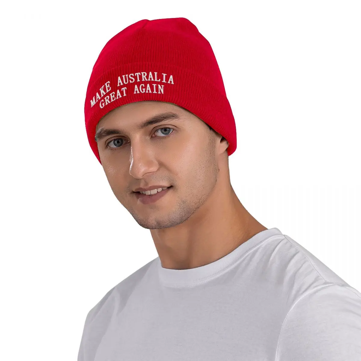 Make Australia Great Again Beanie Hats Bonnet Hats Men Women Casual Kpop Knitting Hat Autumn Winter Graphic Elastic Caps