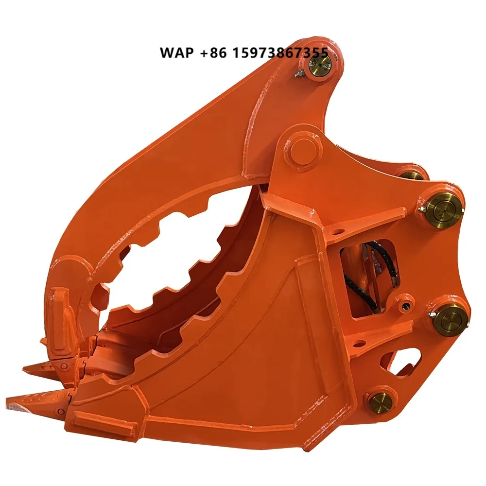 Weixiang 3.5t Excavator Clamp Bucket Attachment Backhoe Grapple Bucket