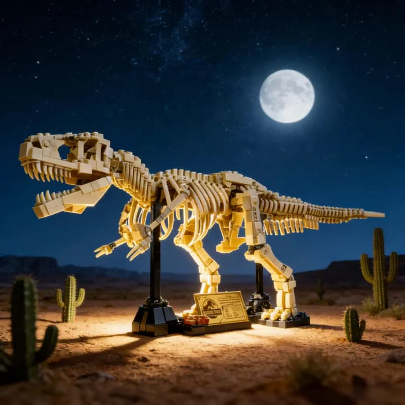 

2026 New Dinosaur World Park toy Dinosaur Tyrannosaurus Fossil Creative Building blocks Children's Toys Boy Birthday Gift