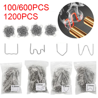 Hot Stapler Welding Kit - 100-1200Pcs Precut Wave Nails for Auto Plastic Repair, Car Bumper & Trim Welded Studs