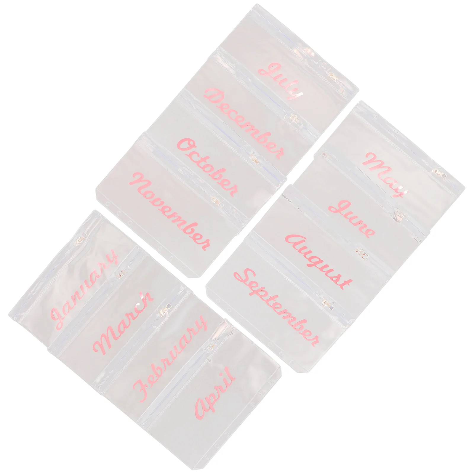 

12 шт., мешочки для бюджетных конвертов, многофункциональные разделители для переплетов из ПВХ с 6 отверстиями, органайзер для документов, большой емкости, многоразовый