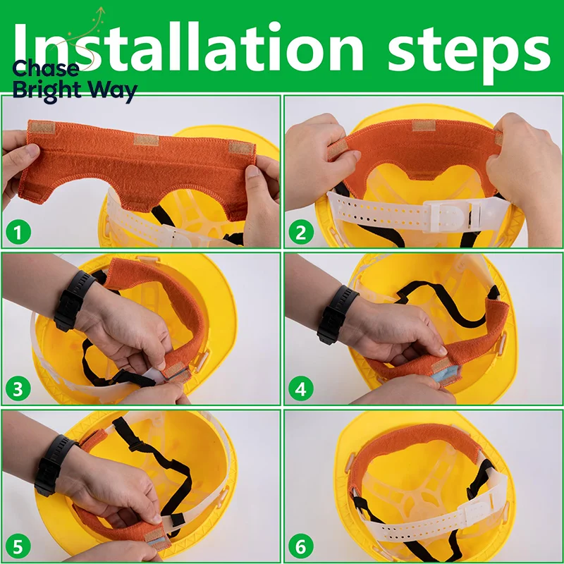 2pcs Helmet Sweatbands Hard Hat Welding Sweat Band Cushion Pad Helmet Comforter Headband For Summer