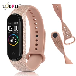 Pulseira de Silicone para Xiaomi Mi Band, Strap Band, Pulseira, Pulseira Acessórios, 6, 5, 3, 4