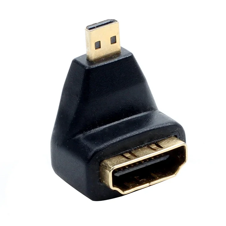 1pcs HDM1 Female to Micro HDM1 Male 90 Degree Angle Up HDM1 Adapter Connector Extender HDM1 Converter