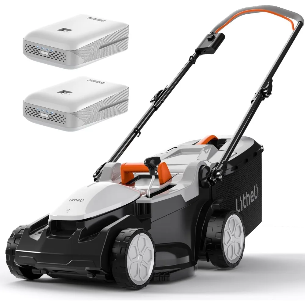 

Litheli 16 Inch Lawn Mower 20V Electric Mowers for Garden Yards, Lightweight Cordless Lawnmower with 6-Position Height Adjustmen
