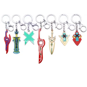 Permainan Xenoblade Chronicles Gantungan Kunci Monado Pedang Pria Gantungan Kunci Aksesoris Gantungan Kunci Mobil Liontin Llaveros 10 angka xenoblade penjualan terbaik - №