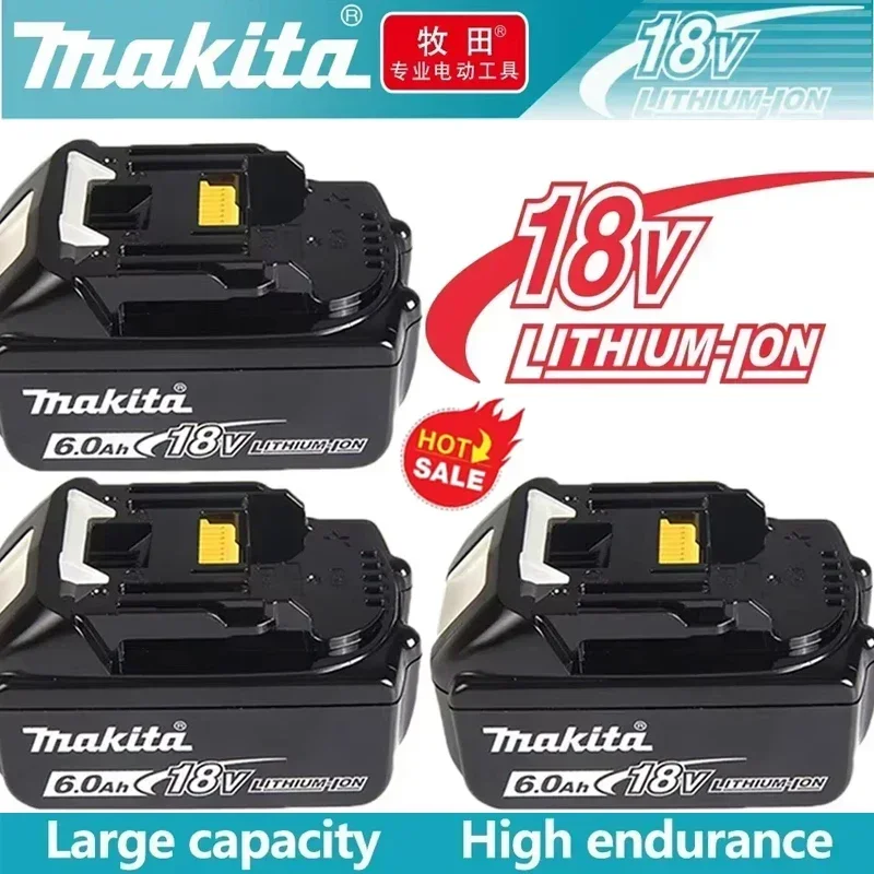 Original makita accessories 6Ah for Makita 18V Battery BL1830B BL1850B BL1850 BL1840 BL1860 BL1815 Replacement Lithium Battery