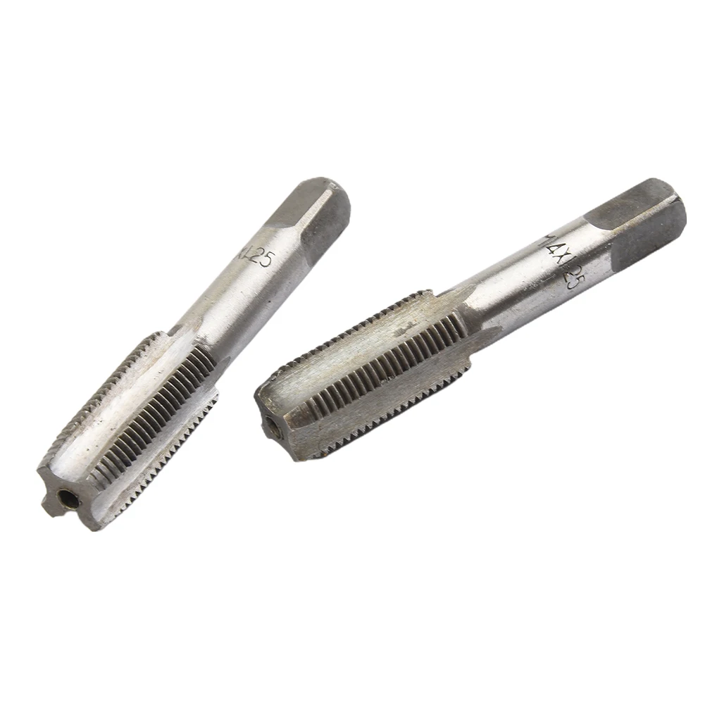 

2pcs HSS Metric Screw Thread Tap 14mm X 1.25 Right Hand Thread X 1.25mm Bearing Machine Spiral Point Straight Fluted