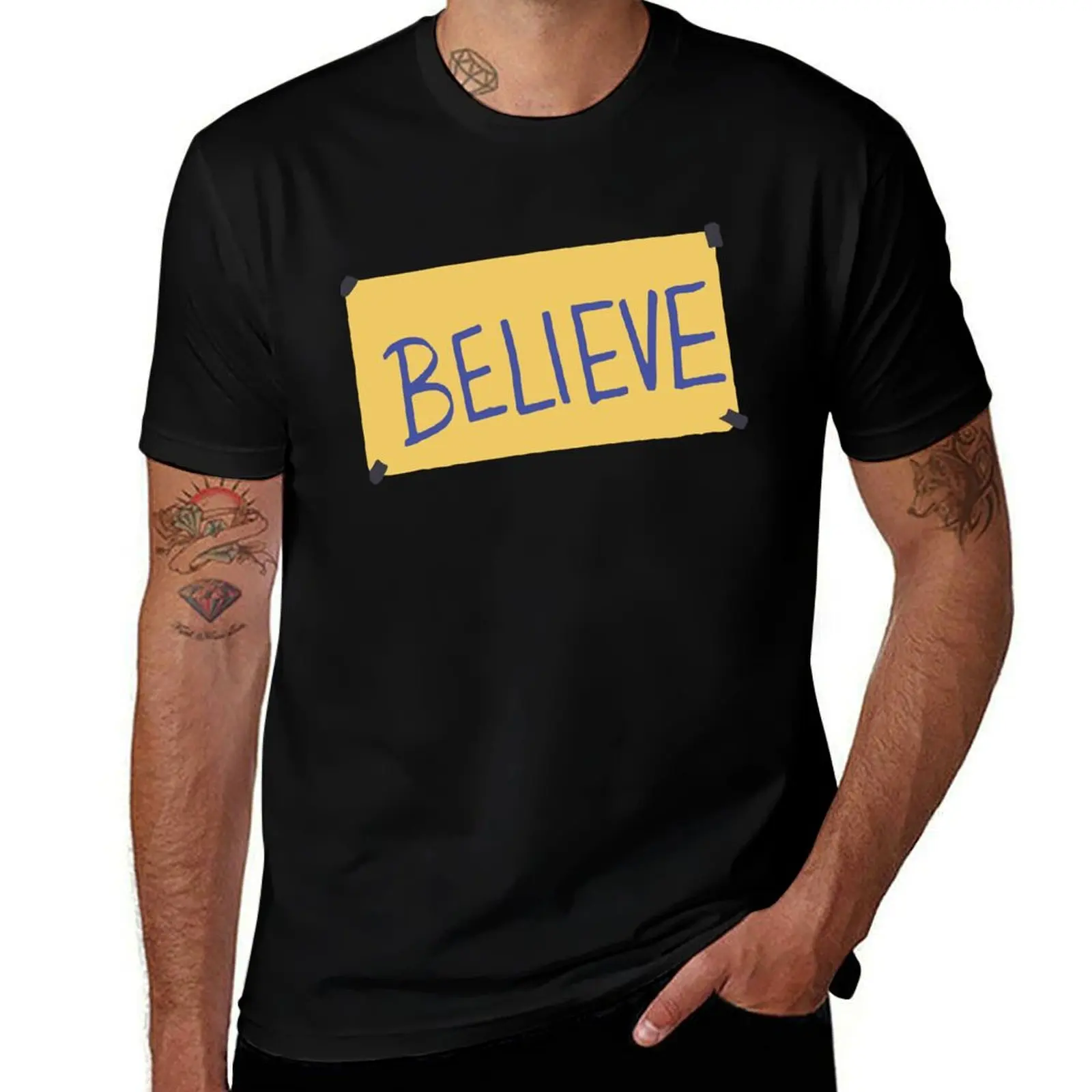 believe-ted Essential T-Shirt rapper graphic tees boys animal print anime clothes mens t shirts top quality