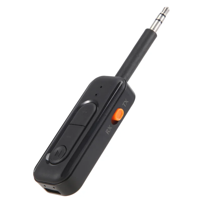 -AT52 2 in 1 レシーバートランスミッター 5.2 Bluetooth 3.5mm AUX ステレオワイヤレスオーディオアダプター マイク付き ヘッドホン/テレビオーディオ用