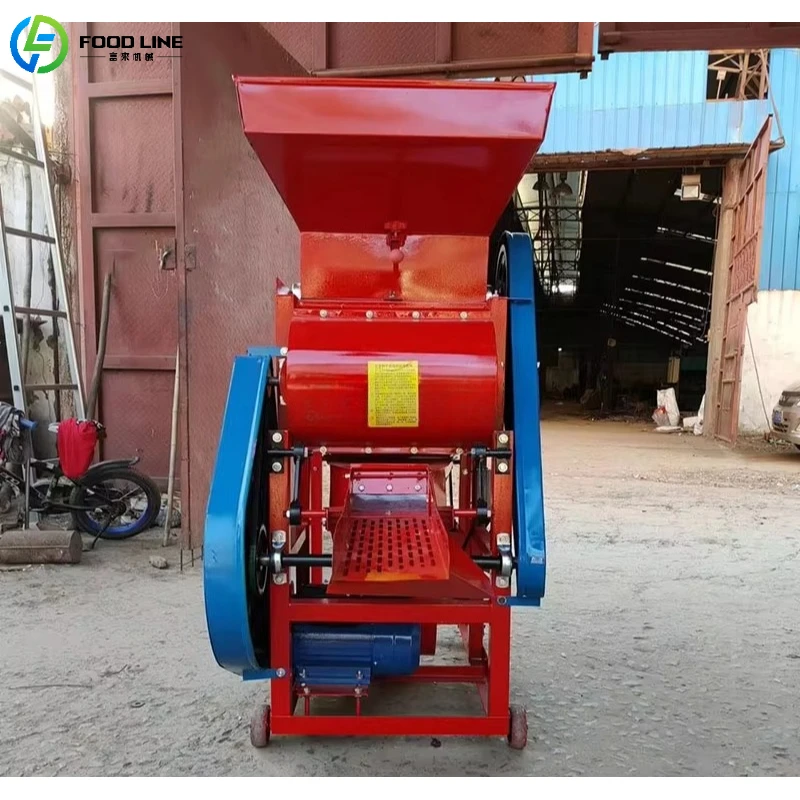 Customized Small Capacity Peanut Sheller Machine Electric Portable with Wheels Small Farm Shelling Equipment