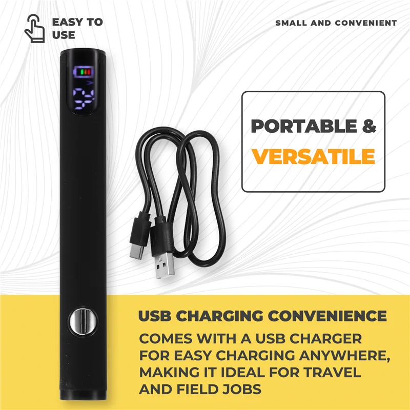 

ABJO-510 Thread Battery Cart Pen Headless Electric Soldering Iron With Adjustable Temperature Mini Soldering Iron Kit Black