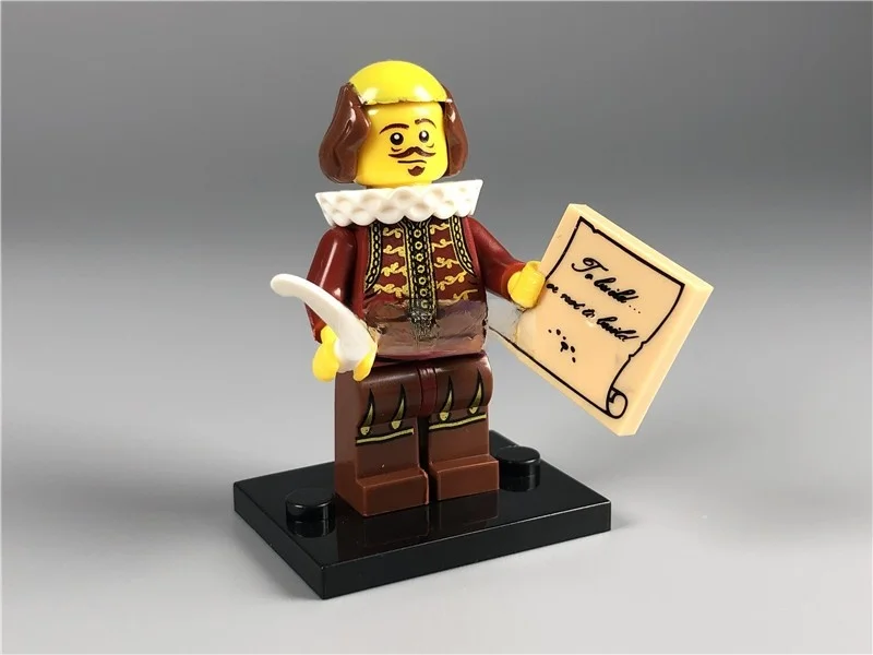 Small Particle Domestic Building Blocks Figure Scene Accessories Shakespeare Great Literary Figure Crouching Tiger Hidden Dragon