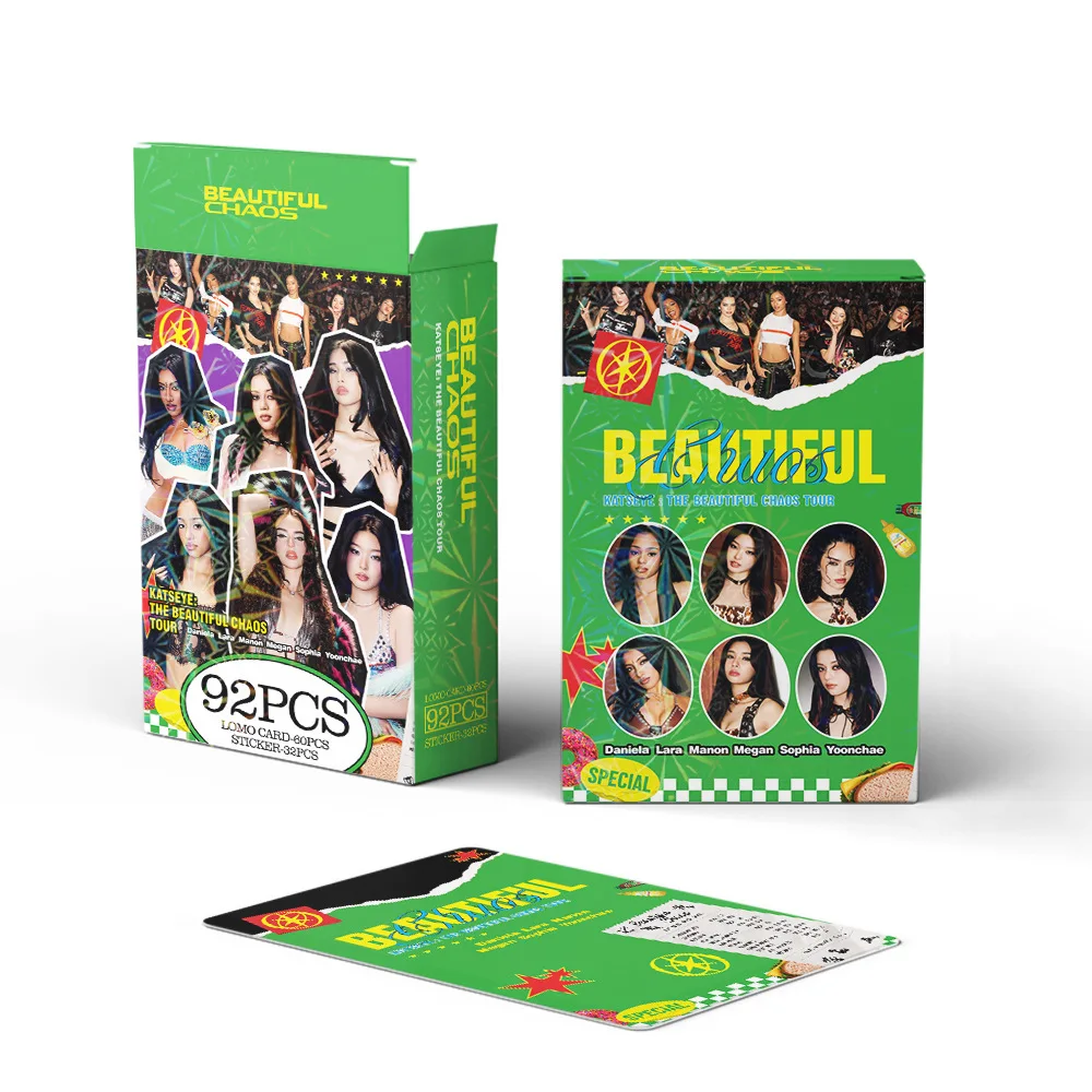 92 قطعة/المجموعة/مجموعة من بطاقات KATSEYE Idol Girl الجديدة ألبوم غابرييلا لومو بطاقات صور عالية الدقة ملصقات MANON MEGAN LARA DANIELA YOONCHE هدية للمعجبين #6