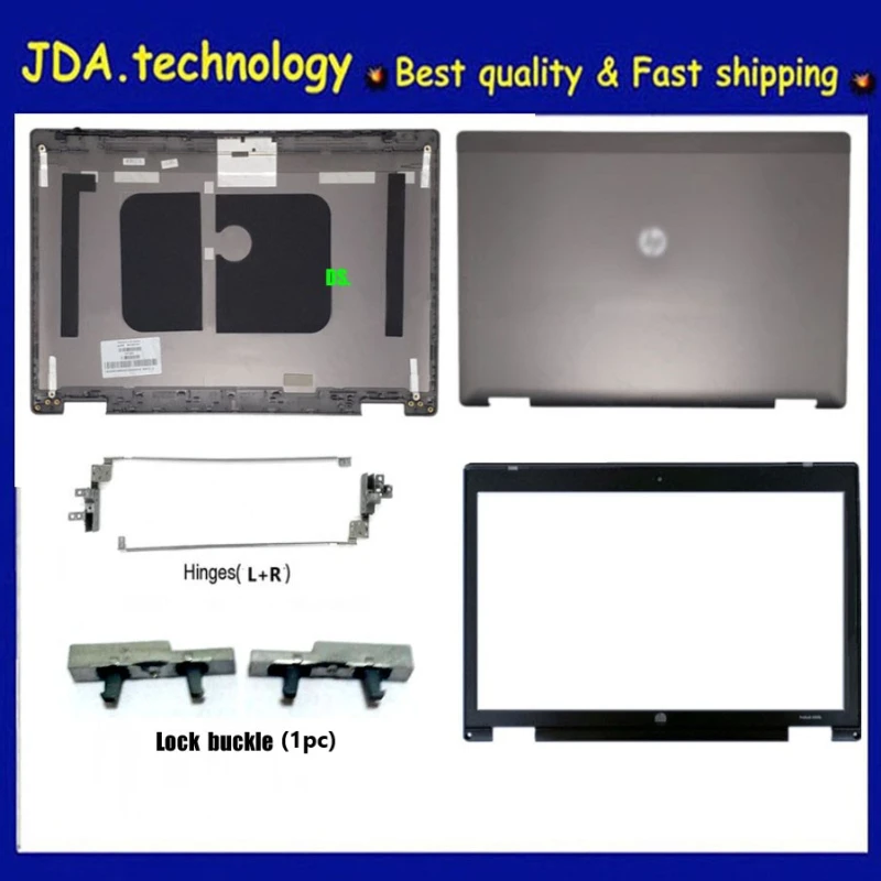 New/org for HP ProBook 6570 6570b 6560 6560b series LCD back cover /LCD bezel /Hinge set /Lock buckle 641202-001 641205-001