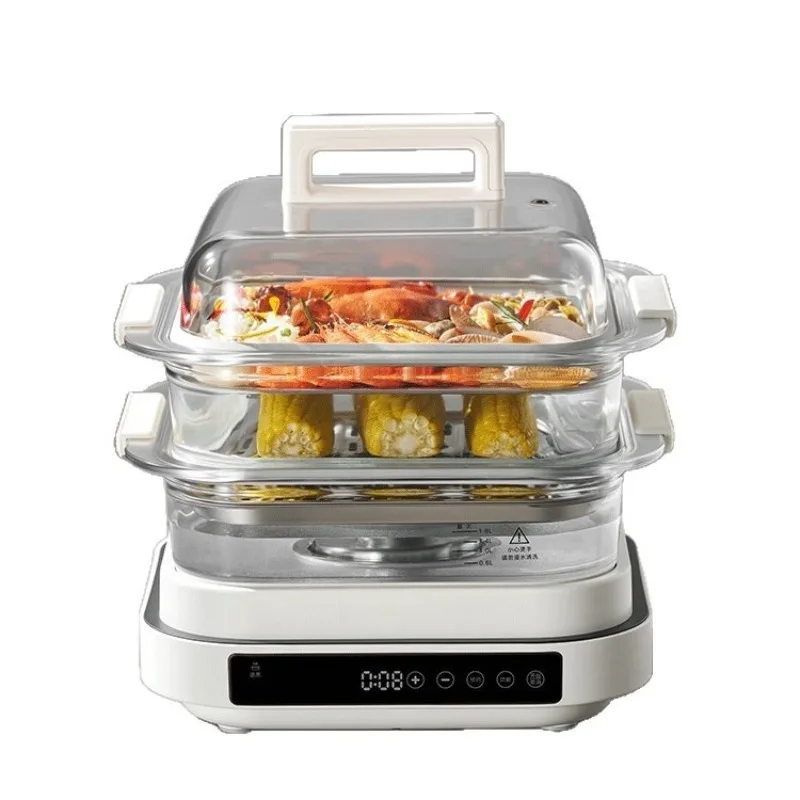 

Glass electric steamer stewing multi-functional household integration