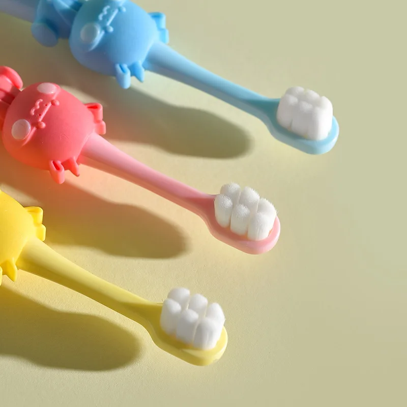 Cartoon Cloud-Soft Kids Toothbrush for 3-6 Years Old Infants. Ultra-soft Bristles Gentle on Gums, Cute Design Makes Brushing Fun