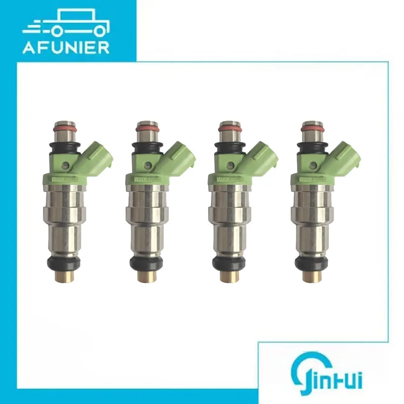 

4Pcs Fuel Injector Nozzle For Celica MR2 ST165 ST185 3SGTE CA18DET 200SX 4G63 EVO1-9 RX7 FC3S OE No.:1001-87096,100187096