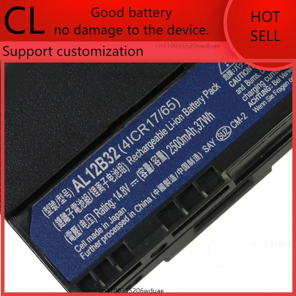 العلامة التجارية الجديدة الأصلي AL12B32 14.8 فولت 2500 مللي أمبير بطارية الكمبيوتر المحمول لشركة أيسر TravelMate أسباير واحد 756 725 V5-131 V5-171 C710 AL12A31 الخ.
