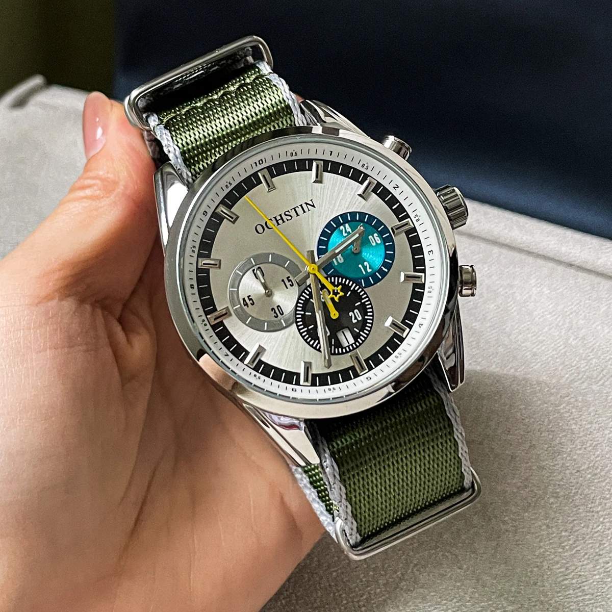 CILOA grande mostrador multifuncional relógio masculino 2025 novos esportes masculinos high-end casual presente de alta qualidade relógio de quartzo