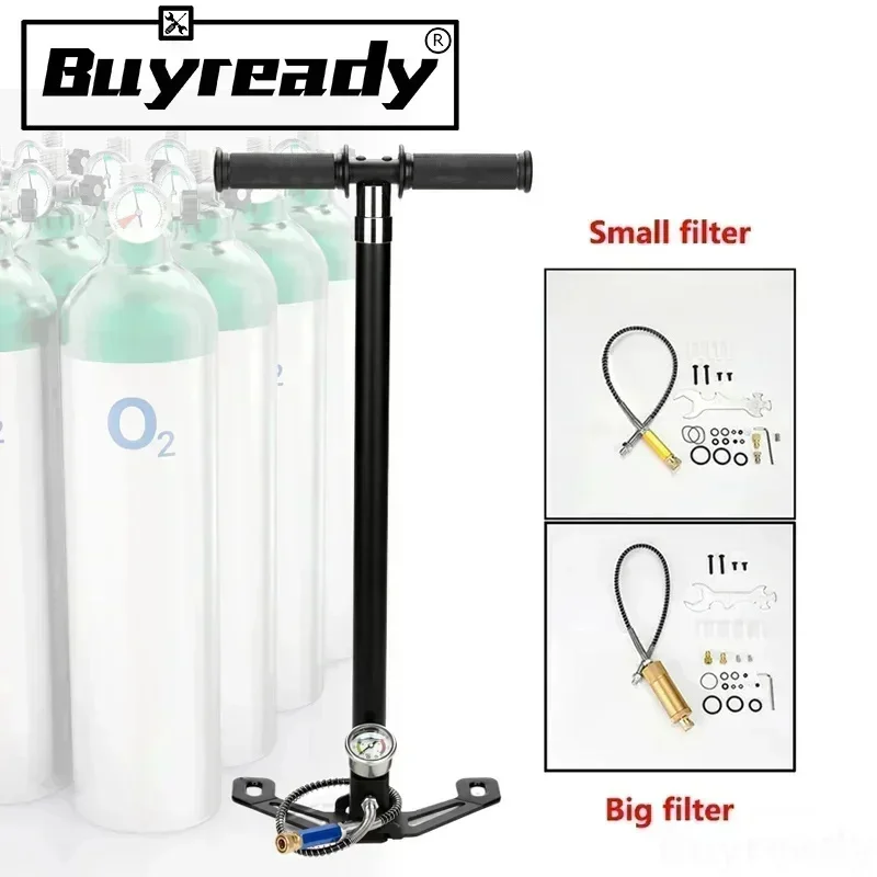 Bomba PCP de aire de alta presión de 30mpa, 4500psi, 300bar, 4 etapas, para Pcp, caza, coche, bicicleta, recarga, compresor PCP